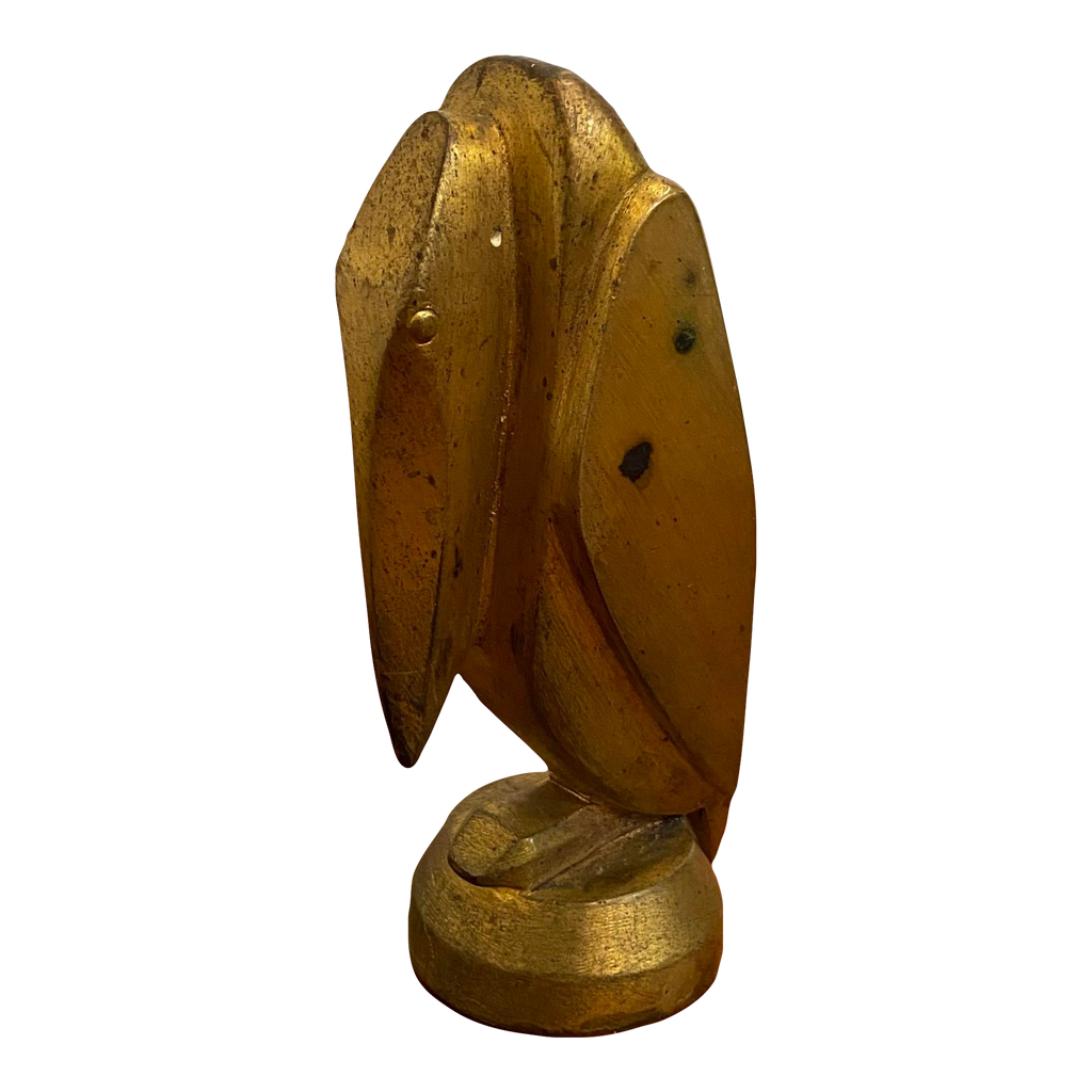 Brass Cubist Pelican Sculpture by G.H. Laurent