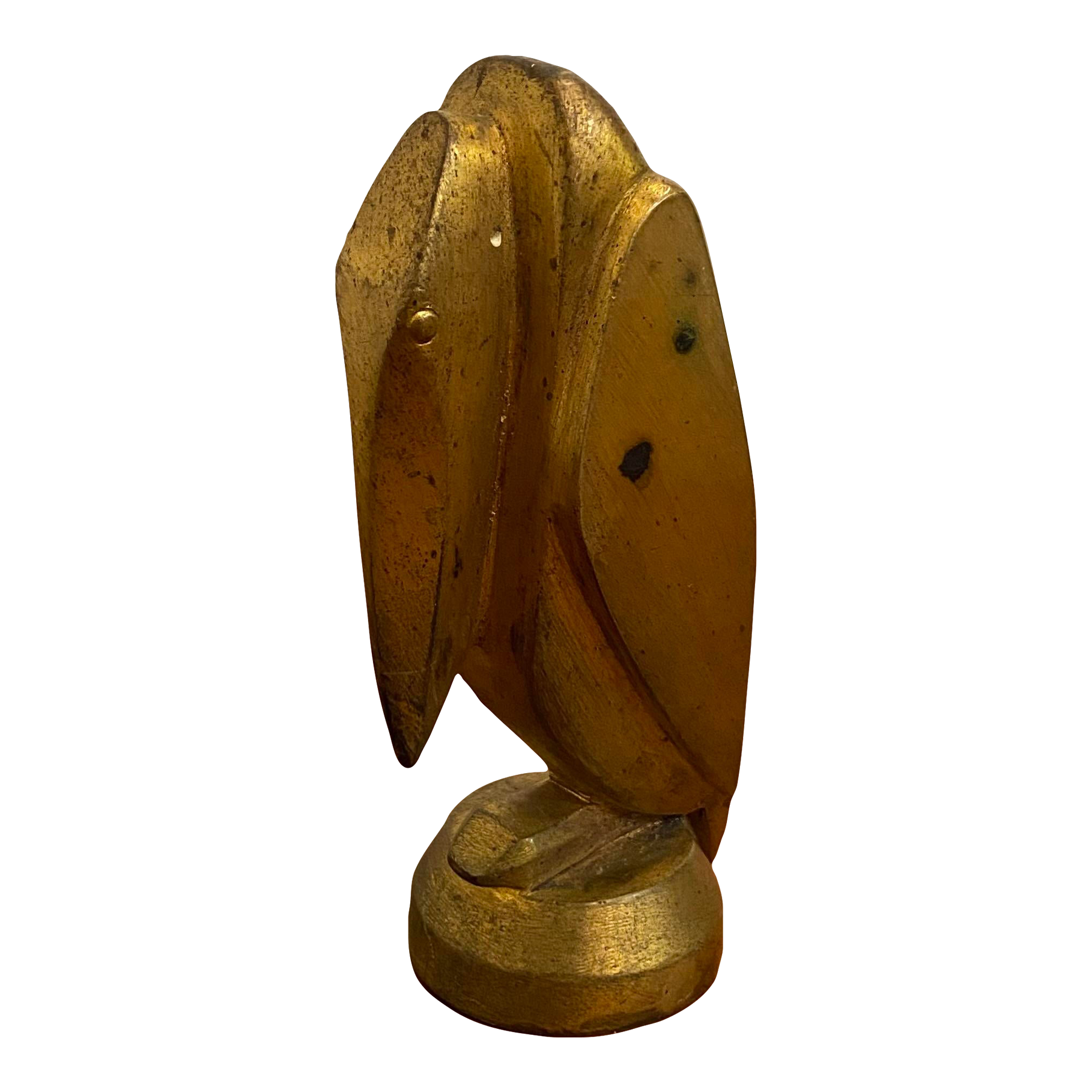 Brass Cubist Pelican Sculpture by G.H. Laurent