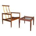 Børge Jensen & Sønner Teak Lounge Chair and Ottoman for Bernstorffsmide Møbelfabrik