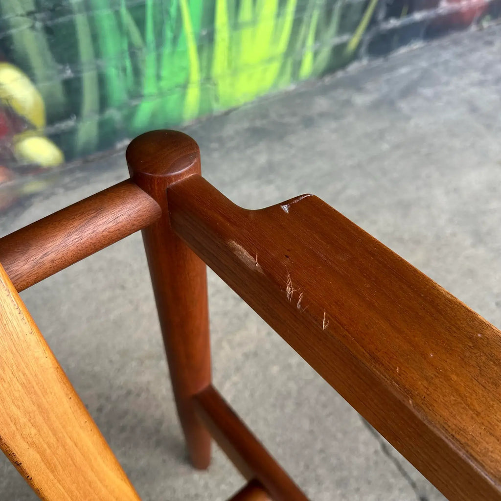 Børge Jensen & Sønner Teak Lounge Chair and Ottoman for Bernstorffsmide Møbelfabrik