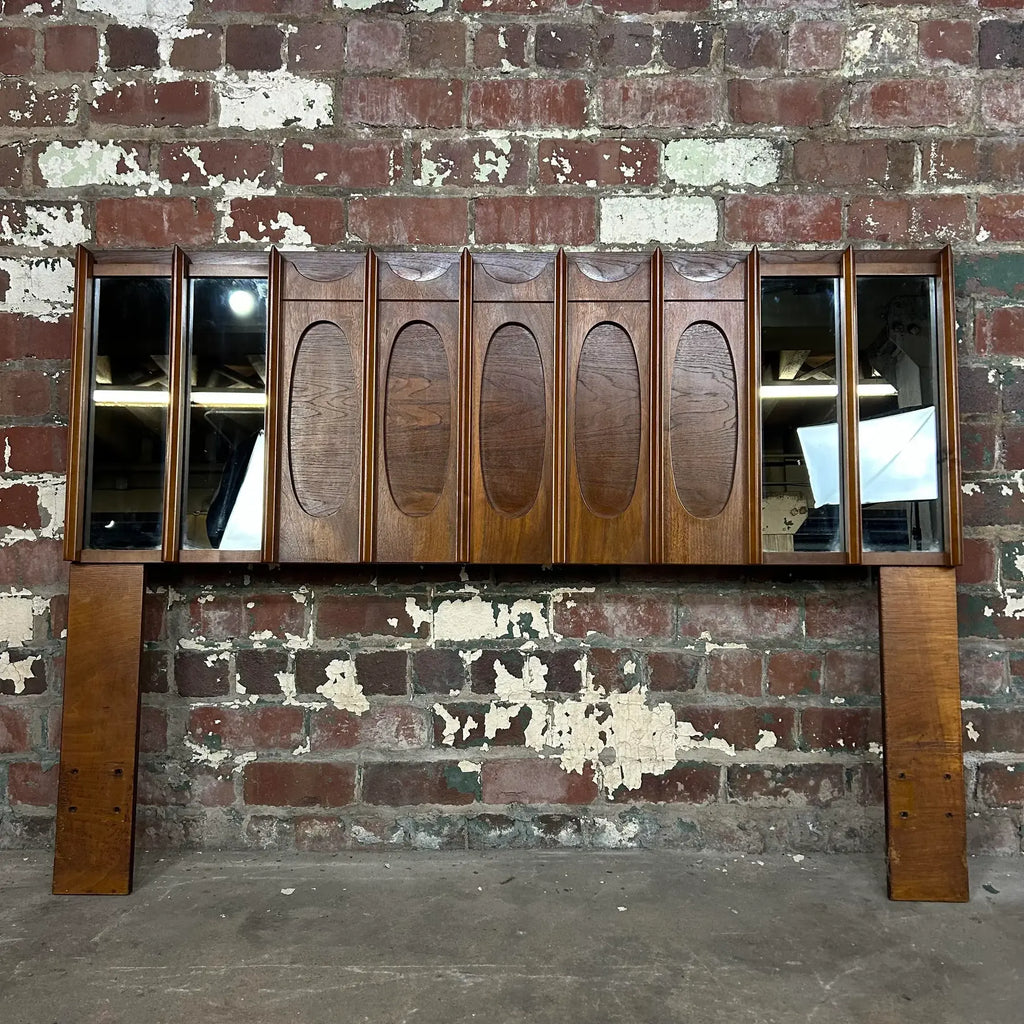 Brutalist Tabago Full Headboard With Mirrors.