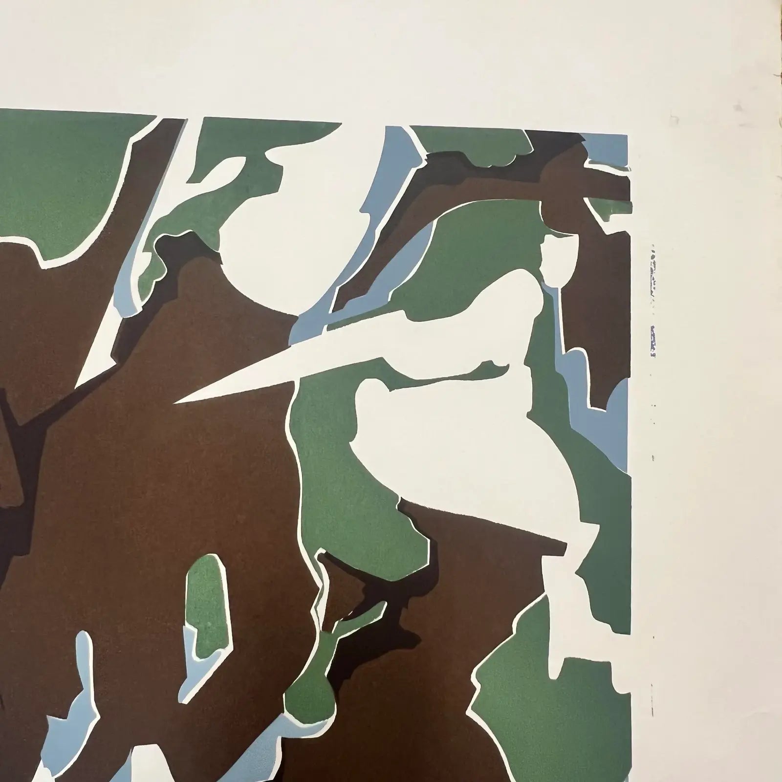 Carol Morgan Artists Proof 5/5 Original Print Blue Black Green