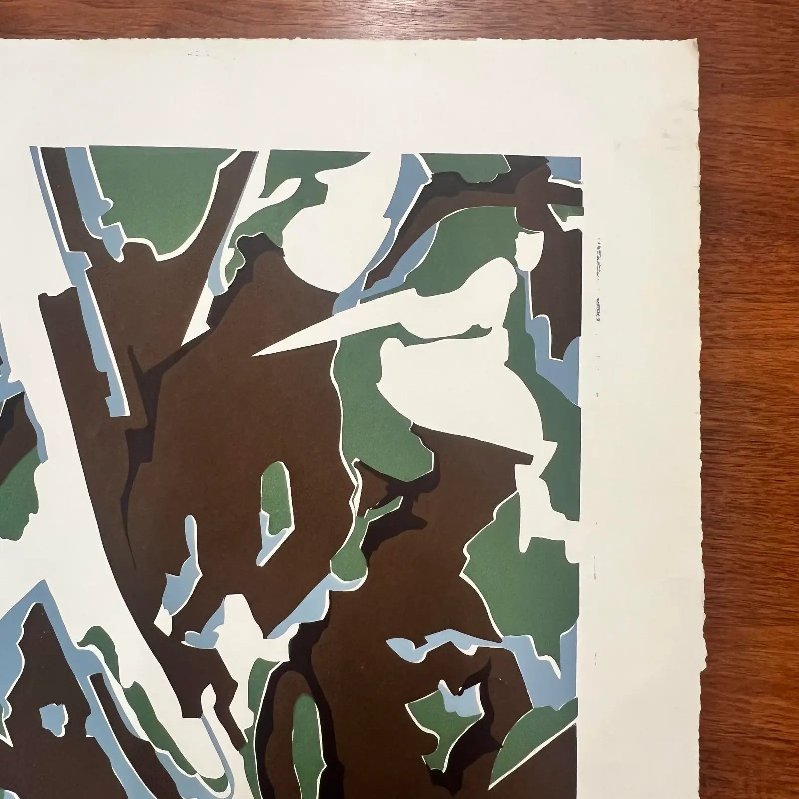 Carol Morgan Artists Proof 5/5 Original Print Blue Black Green