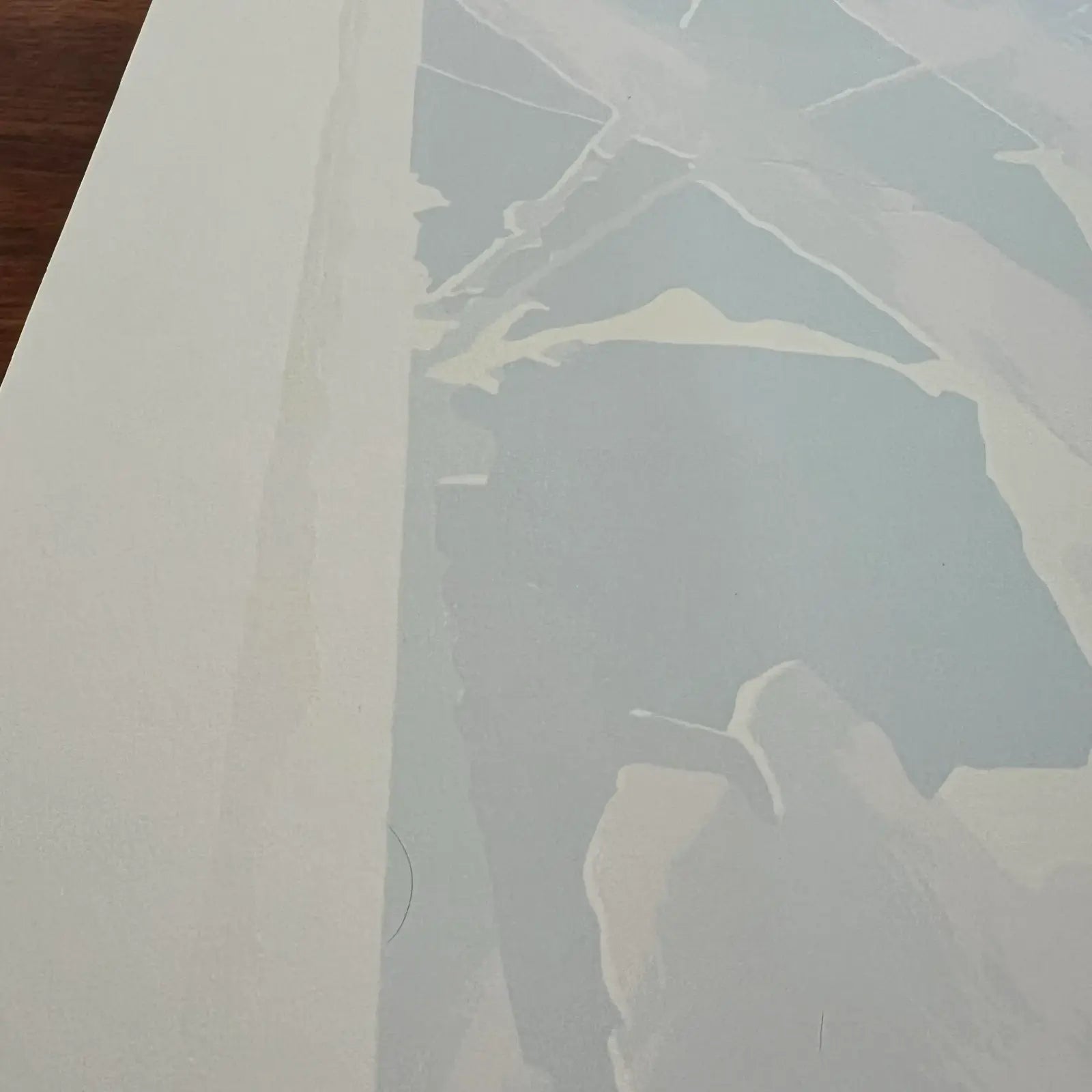 Carol Morgan “Ice Crystals” Original Lithograph Print