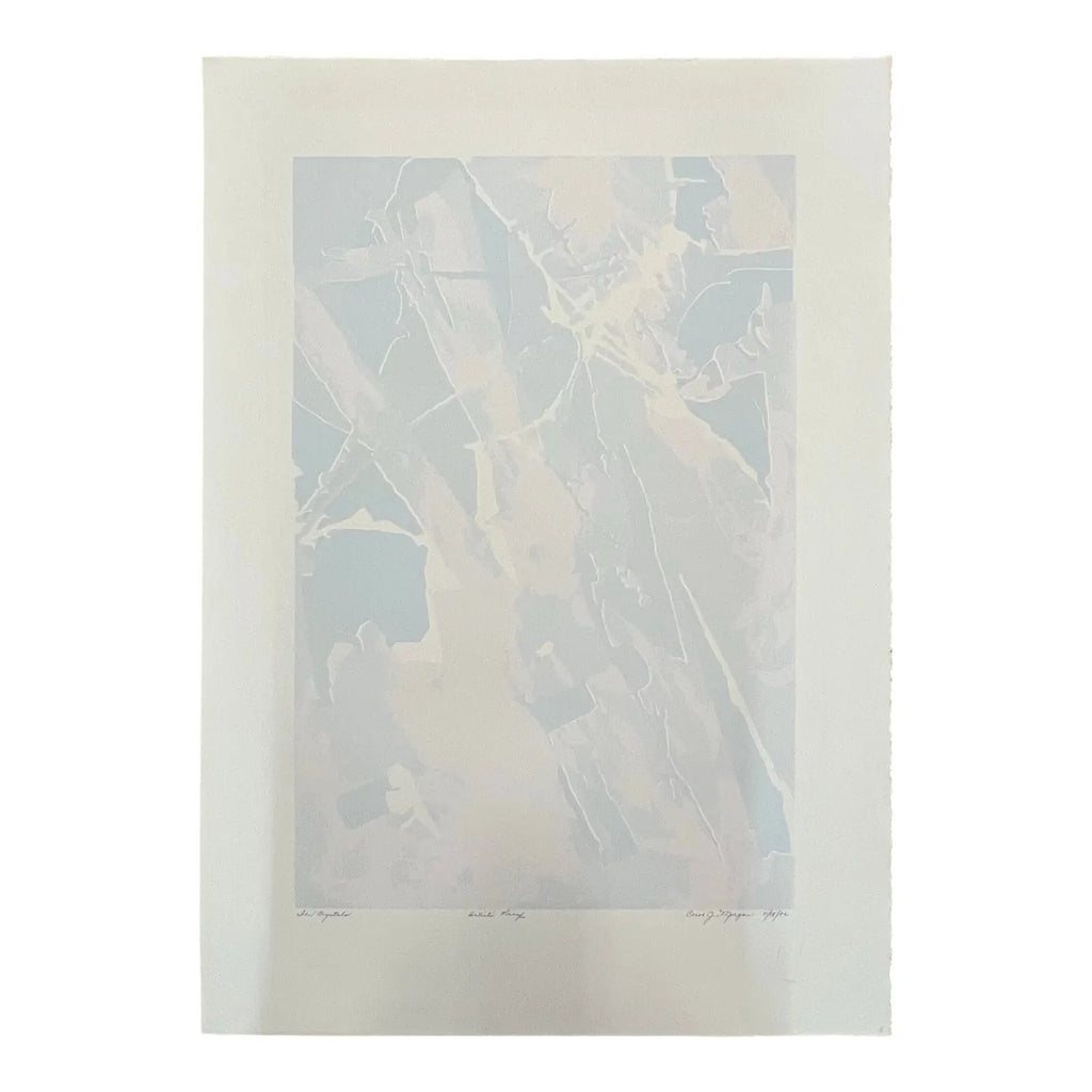 Carol Morgan “Ice Crystals” Original Lithograph Print