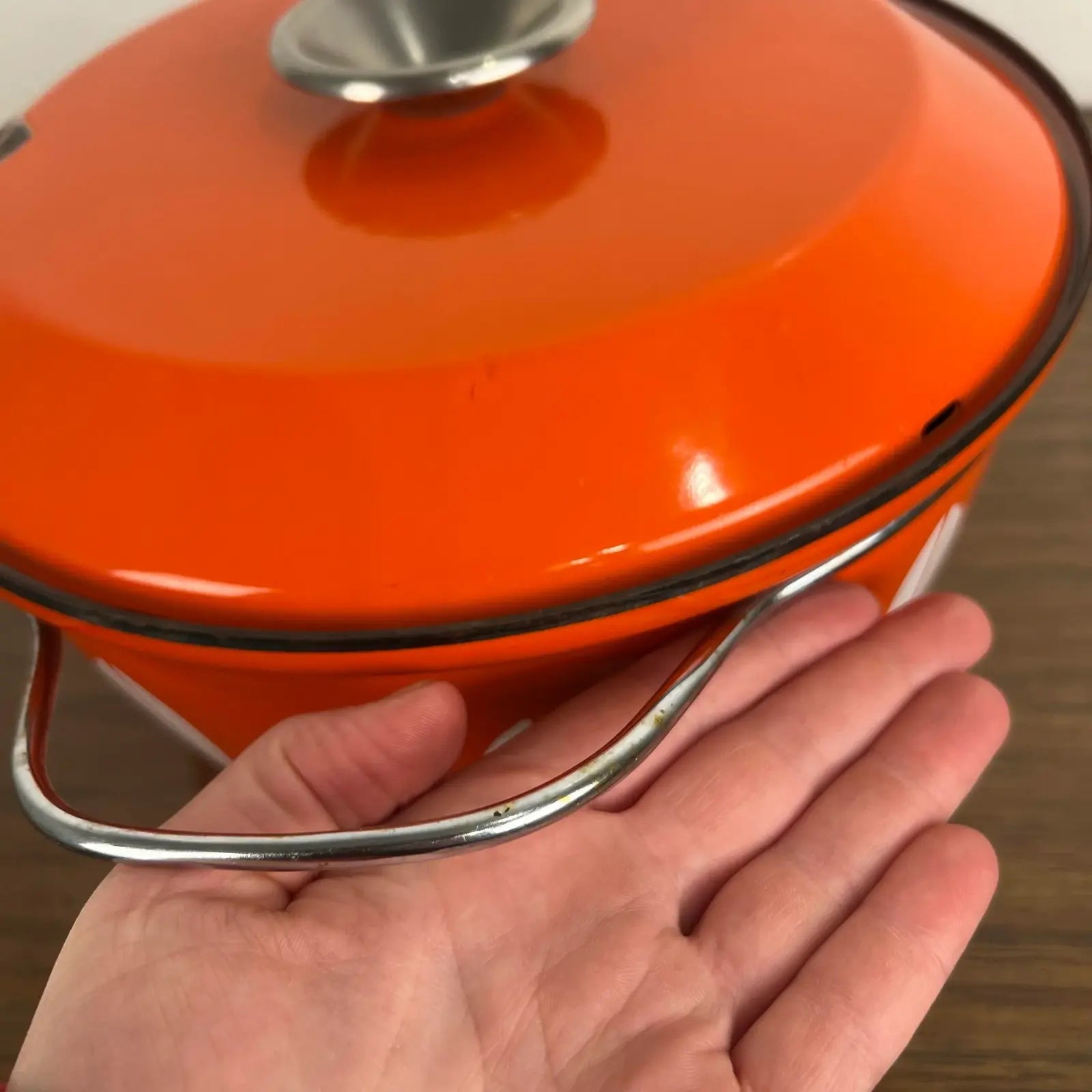 Catherine Holm Enamel “Lotus” Lidded Dutch Oven