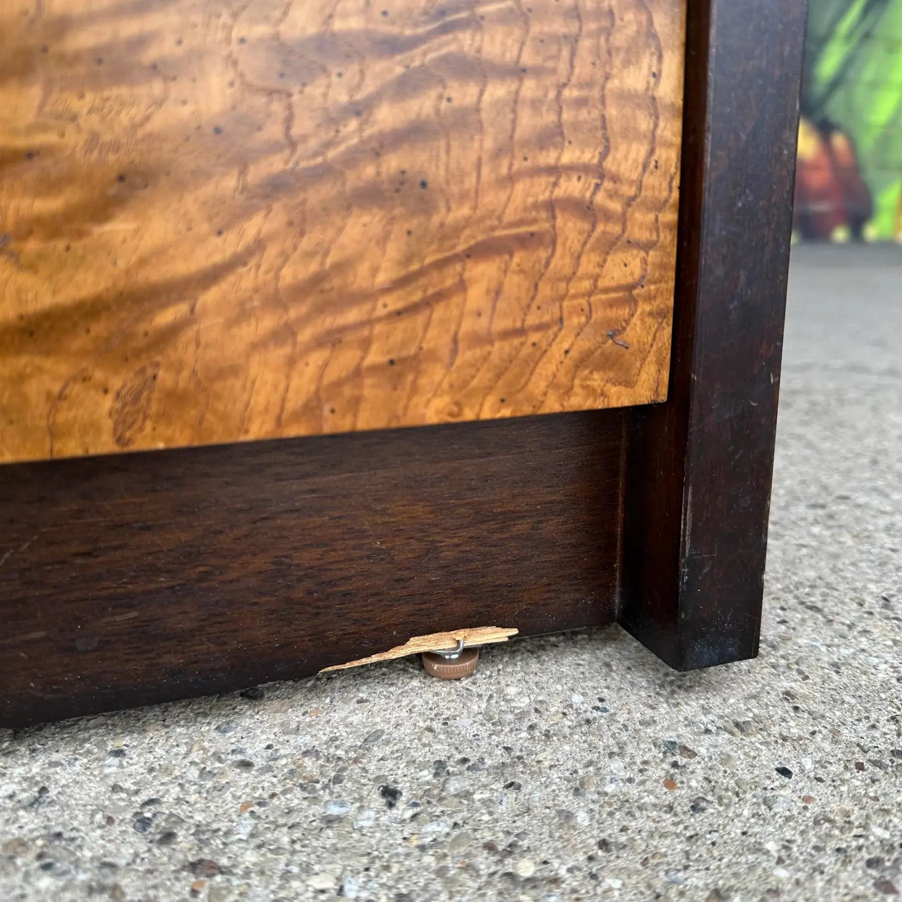 Century Furniture Burl and Brass Petit Chest of Drawers