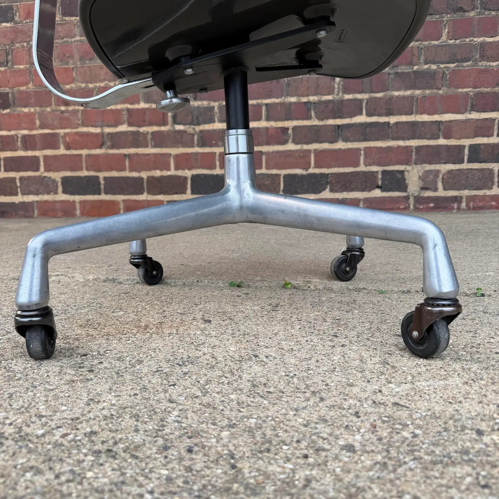 Charles and Ray Eames Aluminum Group Secretarial Chair for Herman Miller