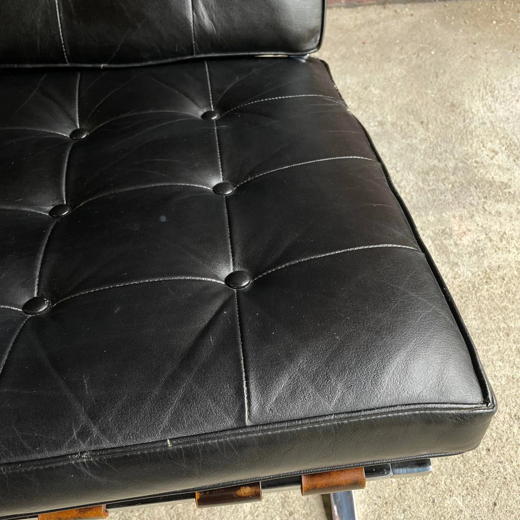 Charlton Chair Company Barcelona Leather + Chrome Chair