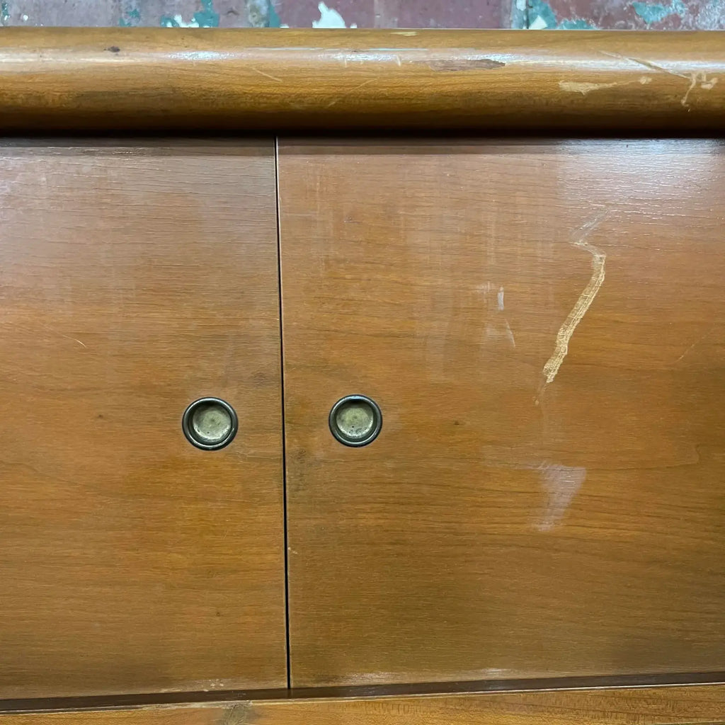 Cherry Wood Full Size Headboard With Storage Gibbings Style