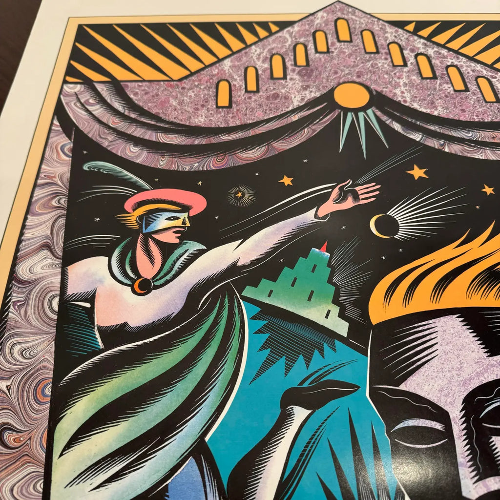 Cleveland Playhouse Theatre 1990-1991 Season Poster Art Deco 90’s