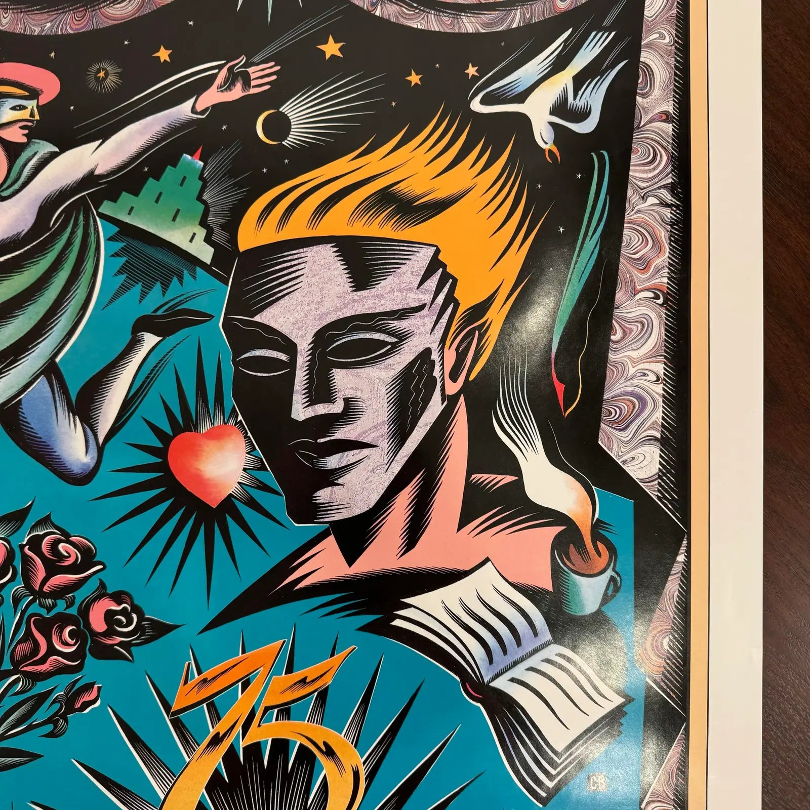 Cleveland Playhouse Theatre 1990-1991 Season Poster Art Deco 90’s