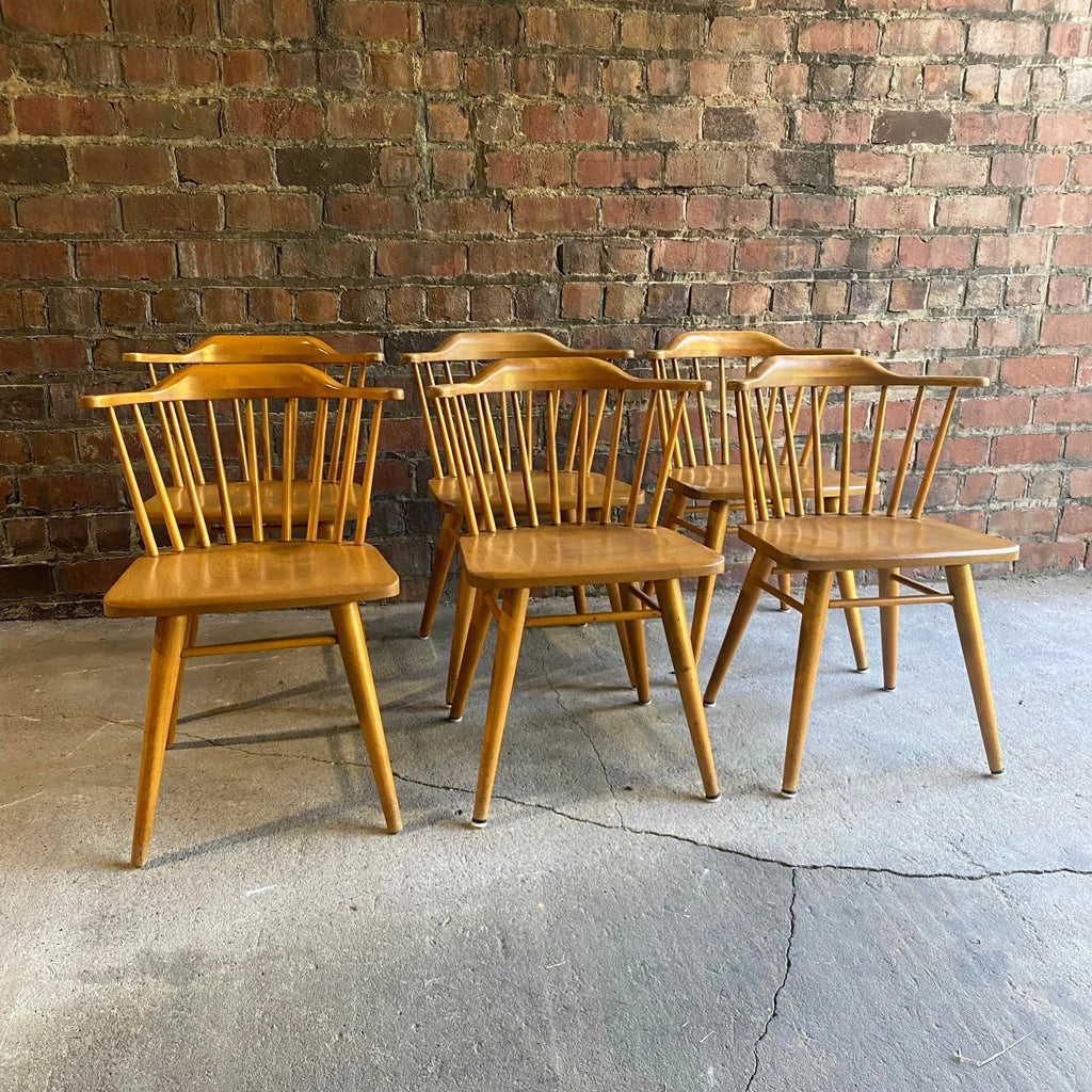 Conant Ball Round Dining Table With 6 Chairs 2 Leaves