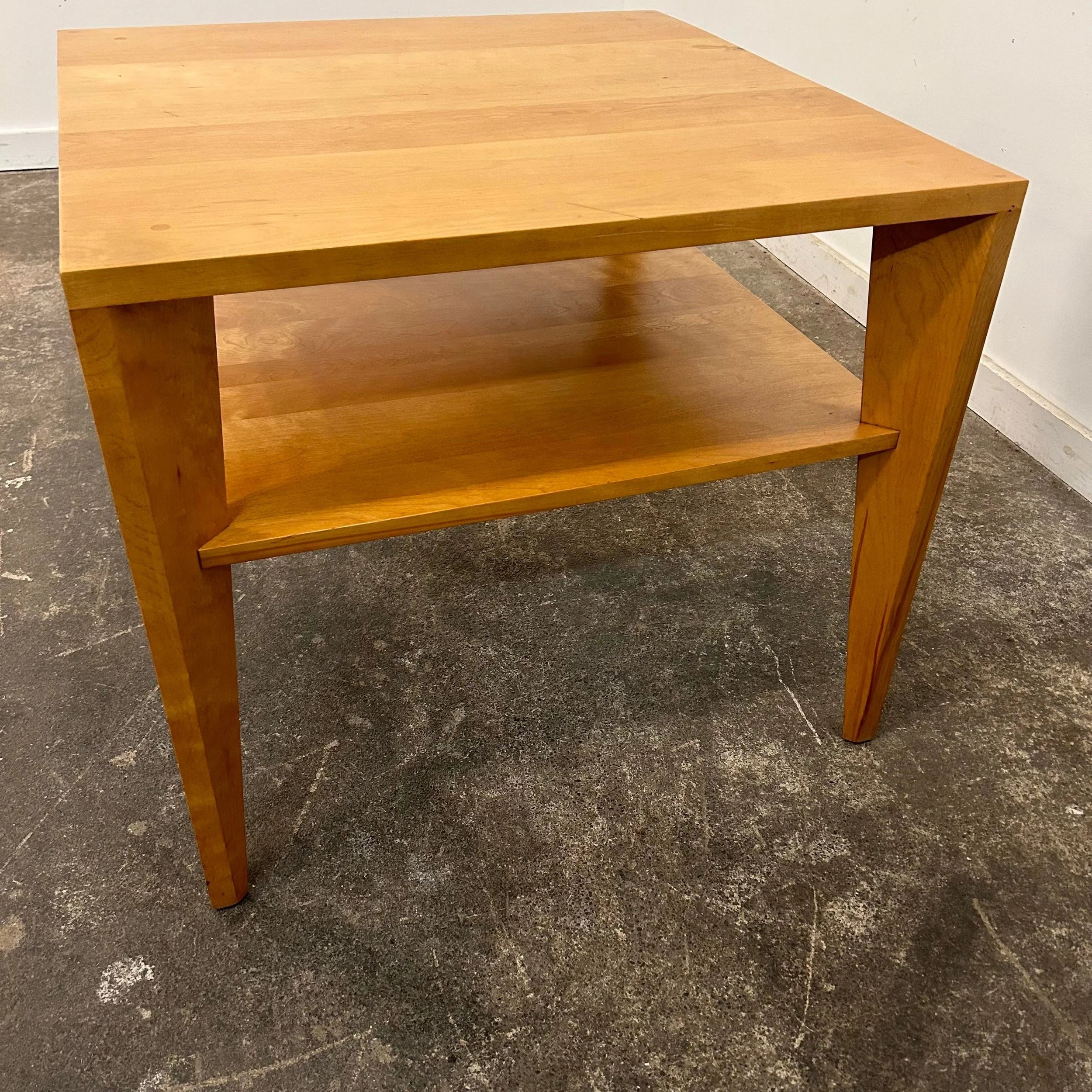 Conant Ball Table by Leslie Diamond Square in Birch