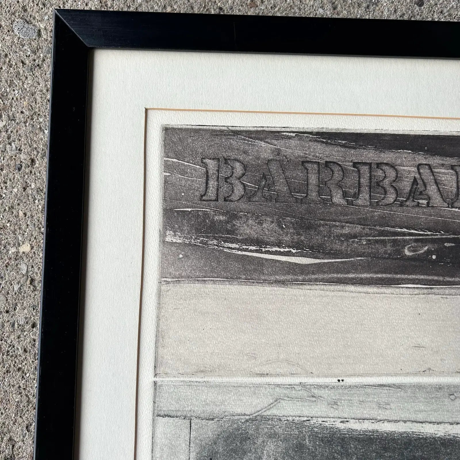 Conroy Hudlow 1967 Signed Etching Print “Barbara - a Portrait” 4 of 10
