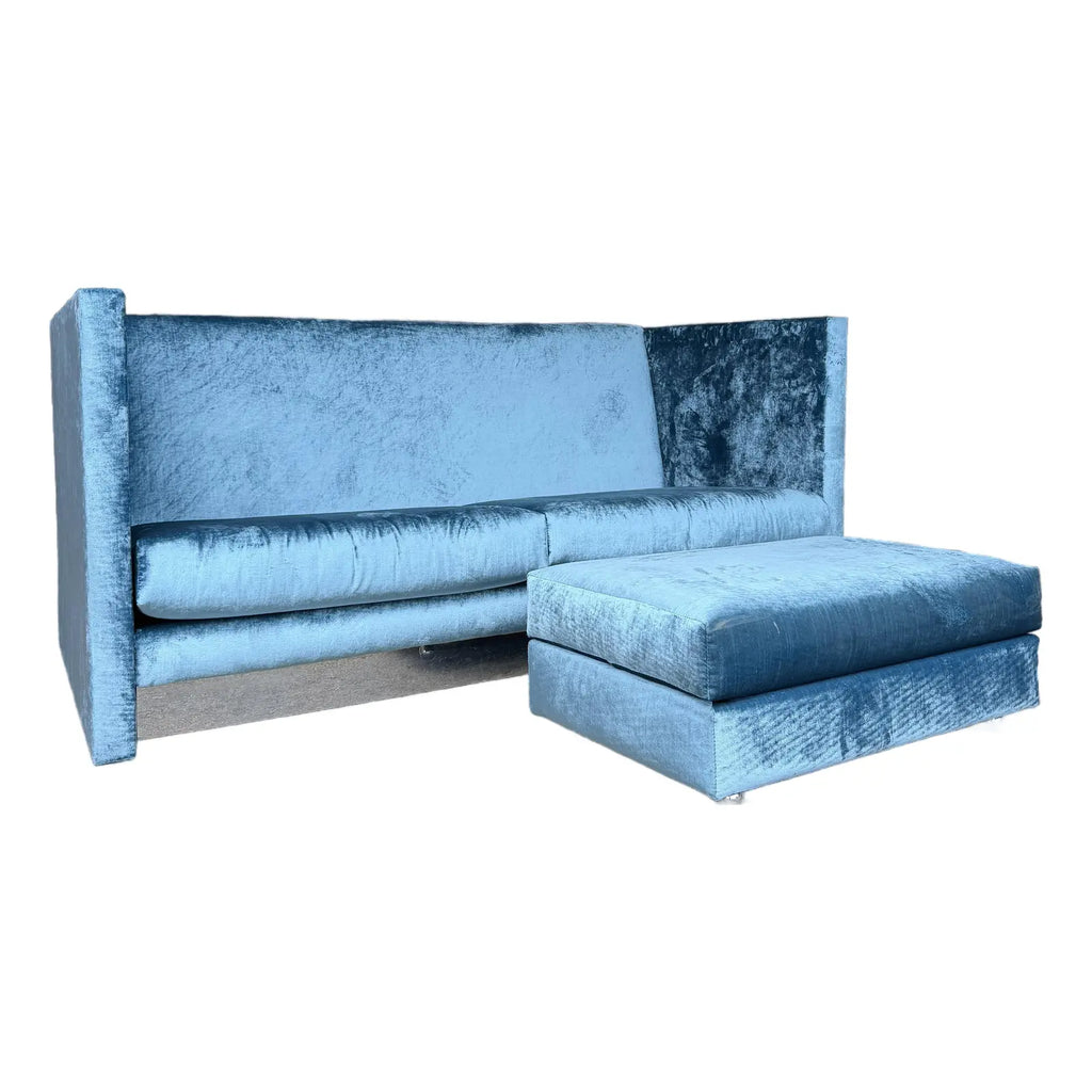 Custom Adrian Pearsall Shelter Sofa Loveseat and Ottoman 1 of 2