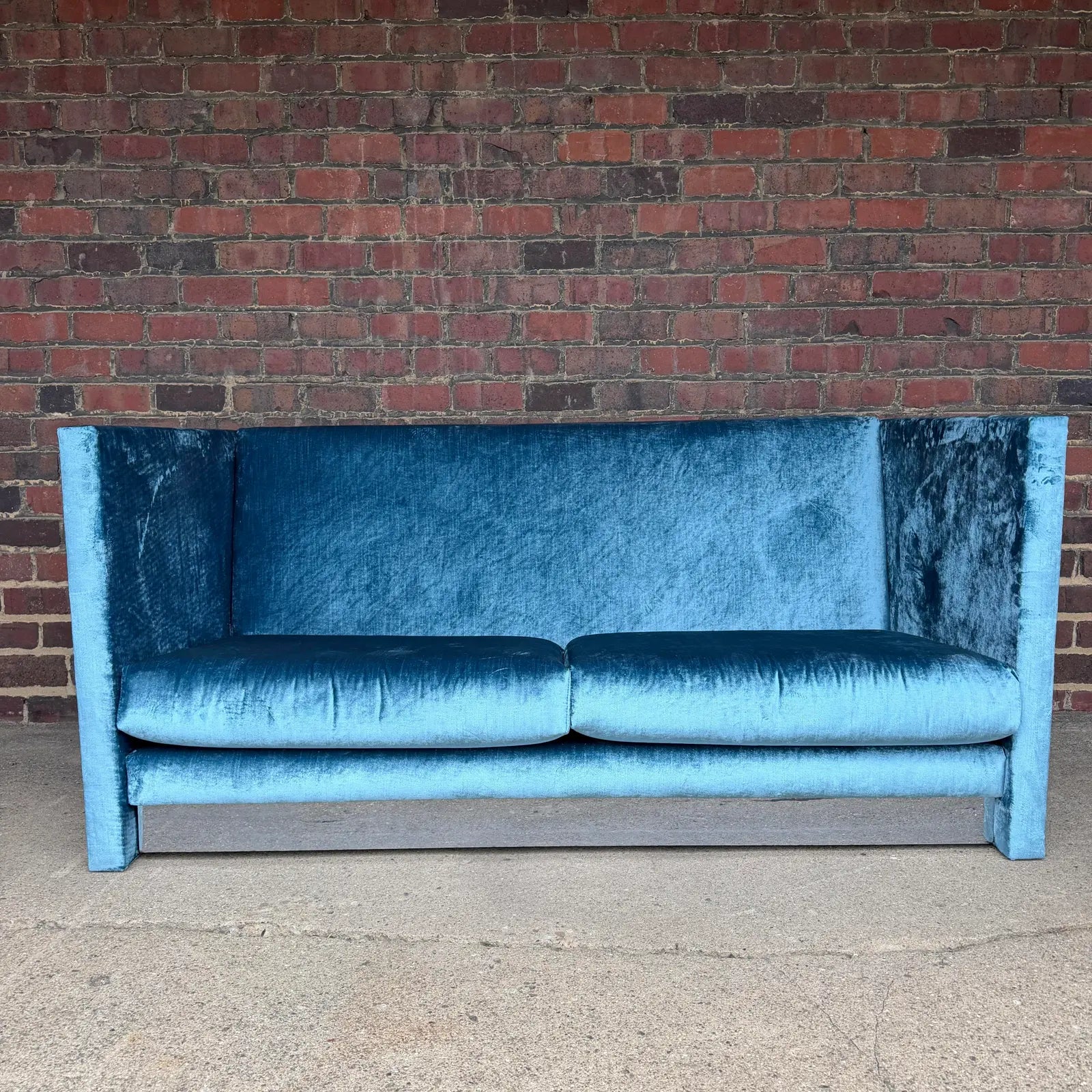 Custom Adrian Pearsall Shelter Sofa Loveseat and Ottoman 1 of 2