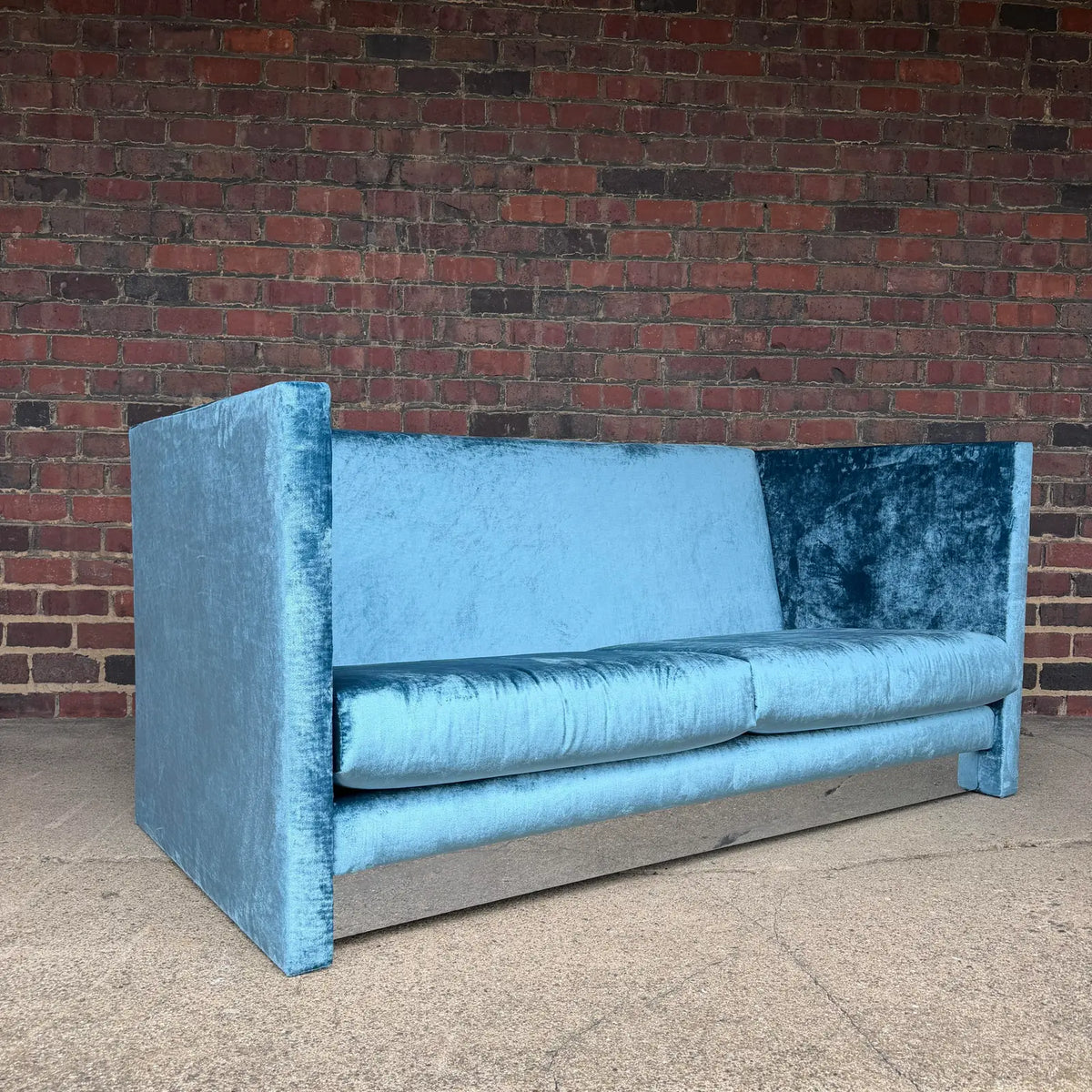 Custom Adrian Pearsall Shelter Sofa Loveseat and Ottoman 1 of 2