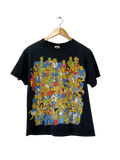 Heavy Cotton Faded Black Simpsons Tee - Size Medium - DNE 1294