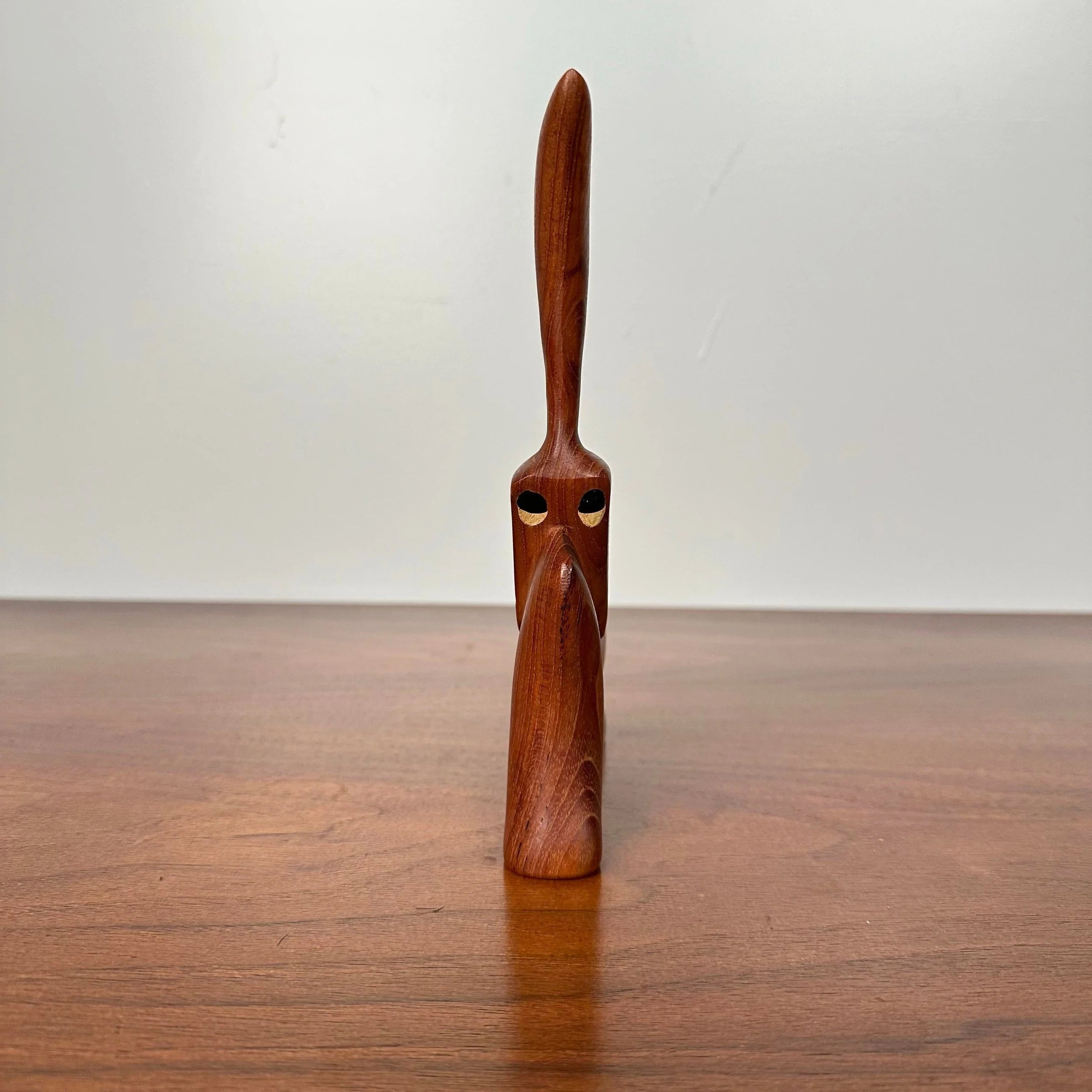 Danish Modern Teak Character Figure Sculpture by Is J. Bentsen