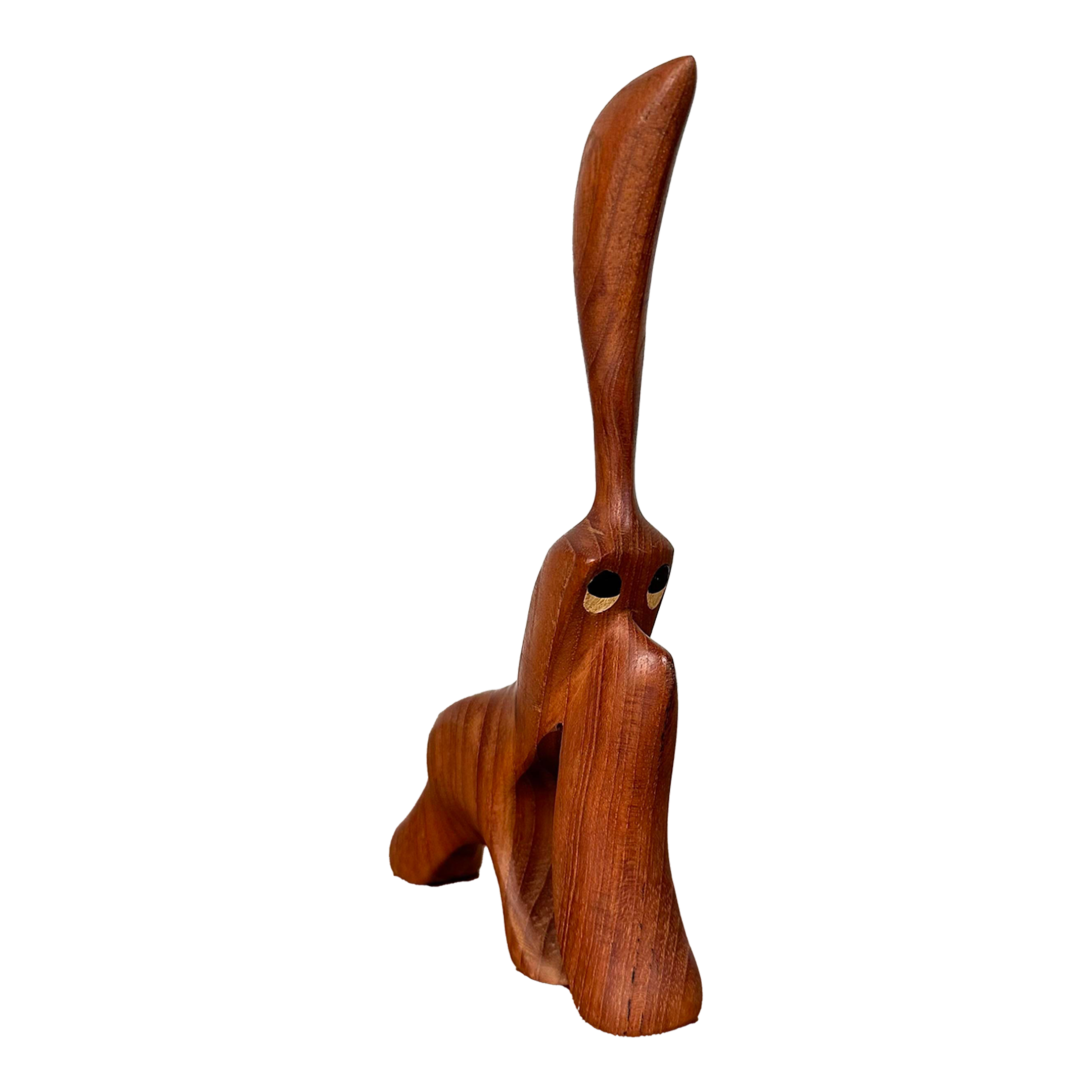 Danish Modern Teak Character Figure Sculpture by Is J. Bentsen