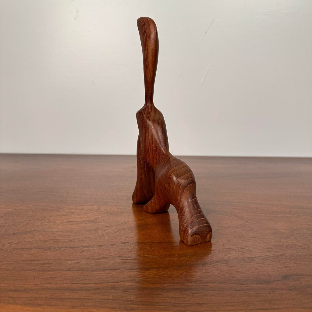 Danish Modern Teak Character Figure Sculpture by Is J. Bentsen