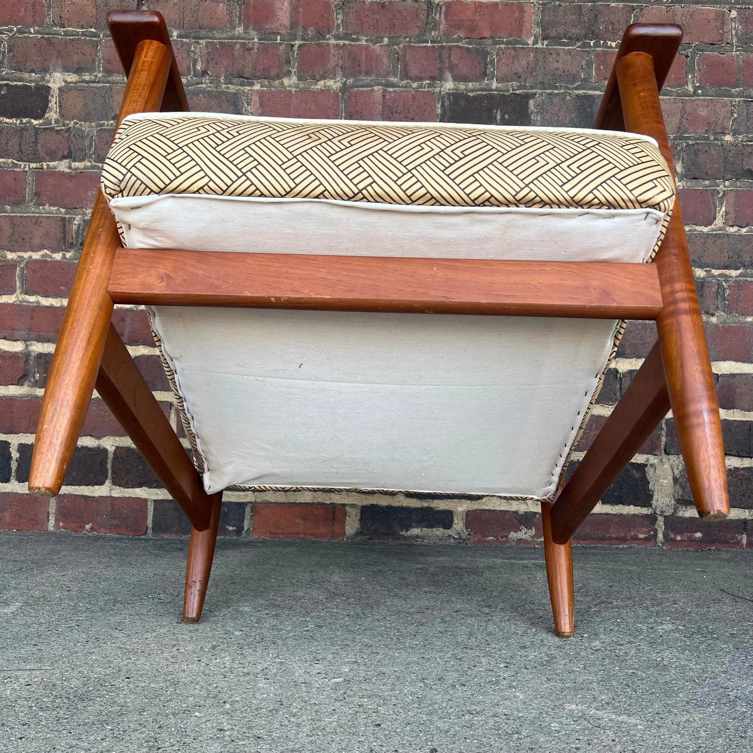 Danish Recliner With Ottoman