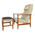 Danish Recliner With Ottoman