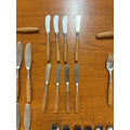 Dansk Wood Accent Flatware – Jens Quistgaard Design, 1970s – Teak & Stainless (52-Piece Set)