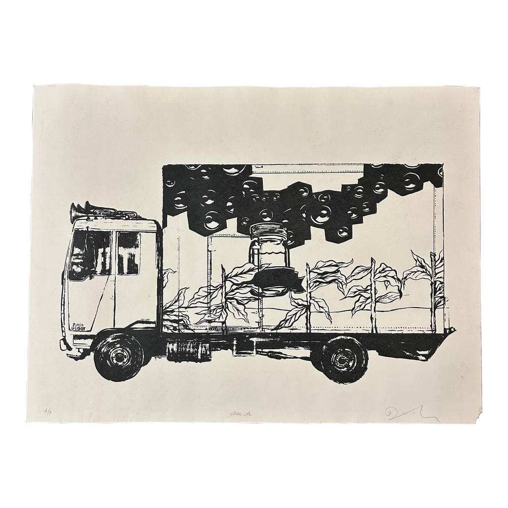 David Ellis “Mason Jar” Screen Print Ap Signed Barn StormersDavid Ellis “Mason Jar” Screen Print Ap Signed Barn Stormers