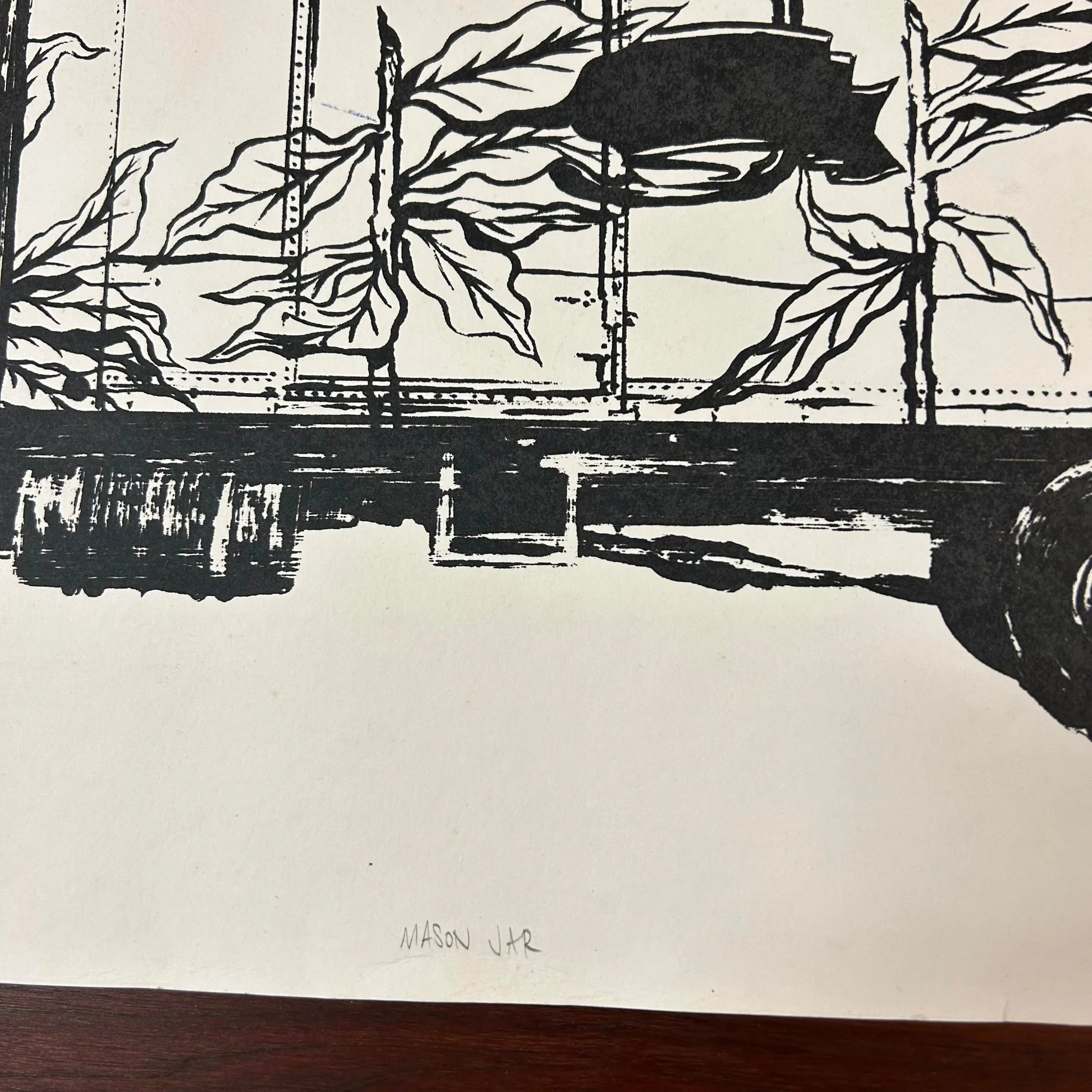 David Ellis “Mason Jar” Screen Print Ap Signed Barn StormersDavid Ellis “Mason Jar” Screen Print Ap Signed Barn Stormers