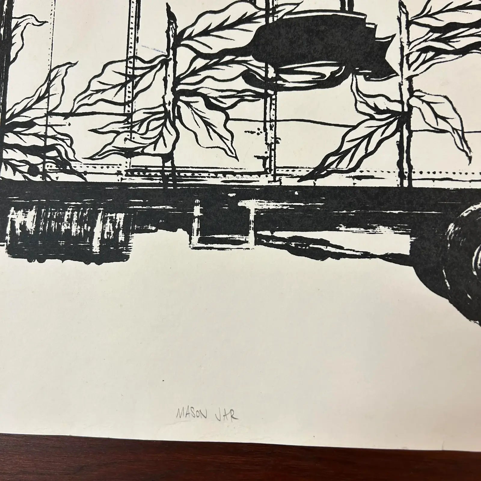 David Ellis “Mason Jar” Screen Print Ap Signed Barn Stormers