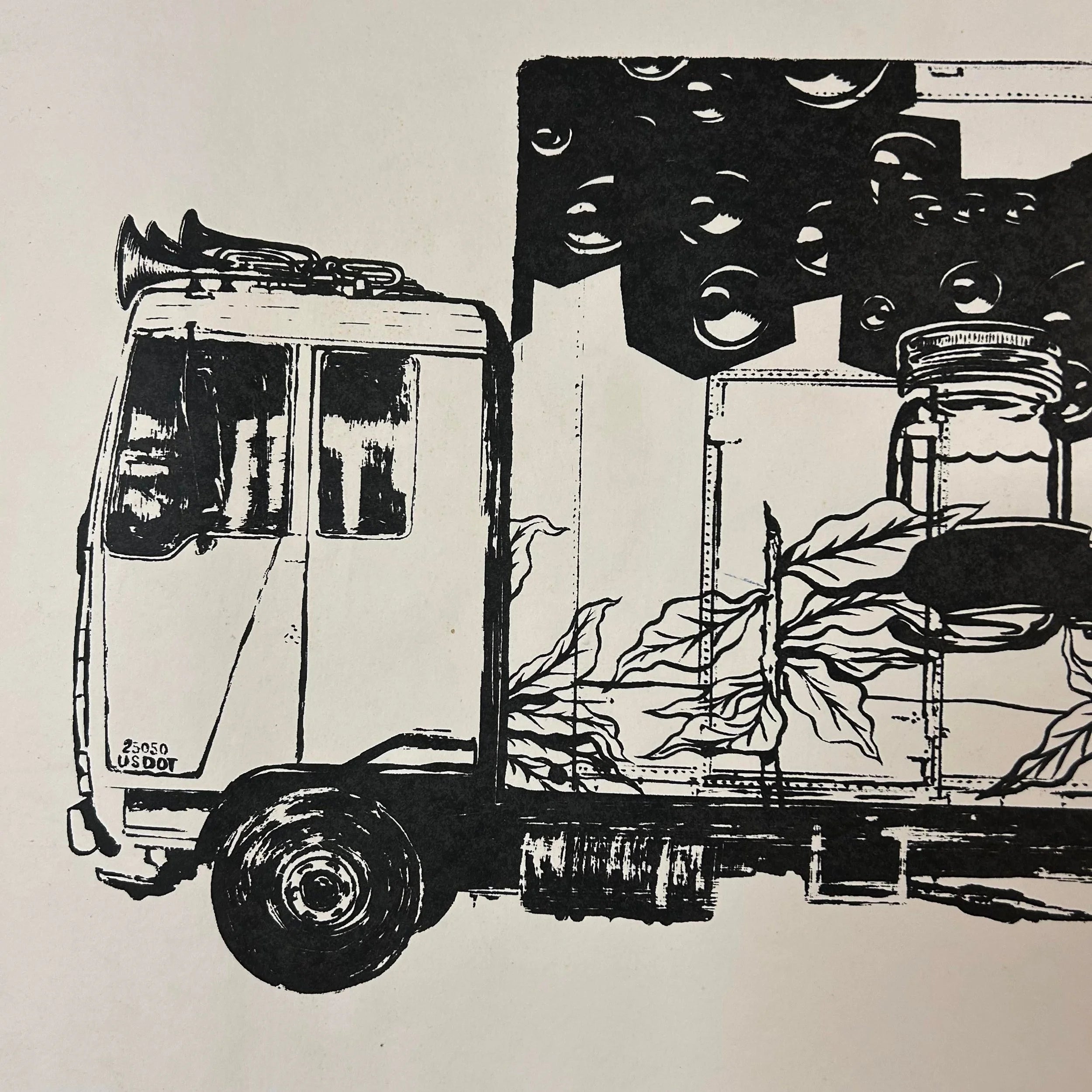 David Ellis “Mason Jar” Screen Print Ap Signed Barn StormersDavid Ellis “Mason Jar” Screen Print Ap Signed Barn Stormers
