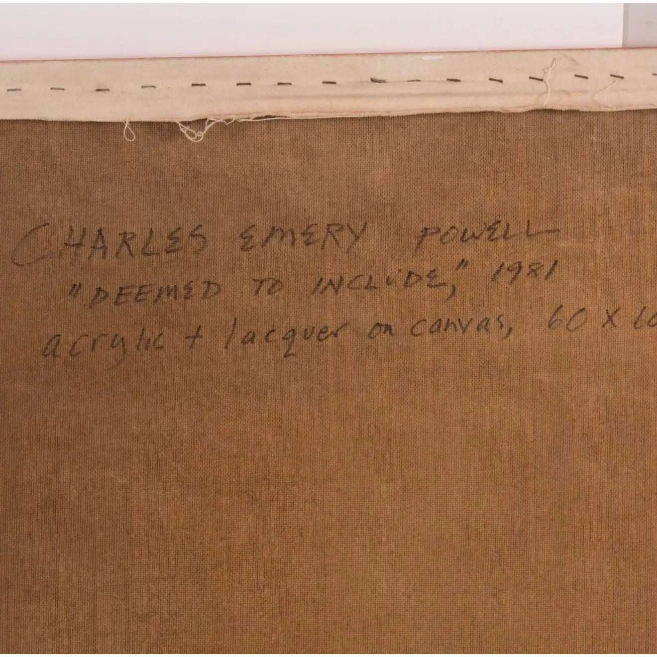 “Deemed to Include” 1981 Charles Emery Powell Abstract Painting