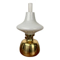 Drastic New Danish Louis Poulsen & Co. Petronella Oil Lamp by Henning Koppel Glass and Brass