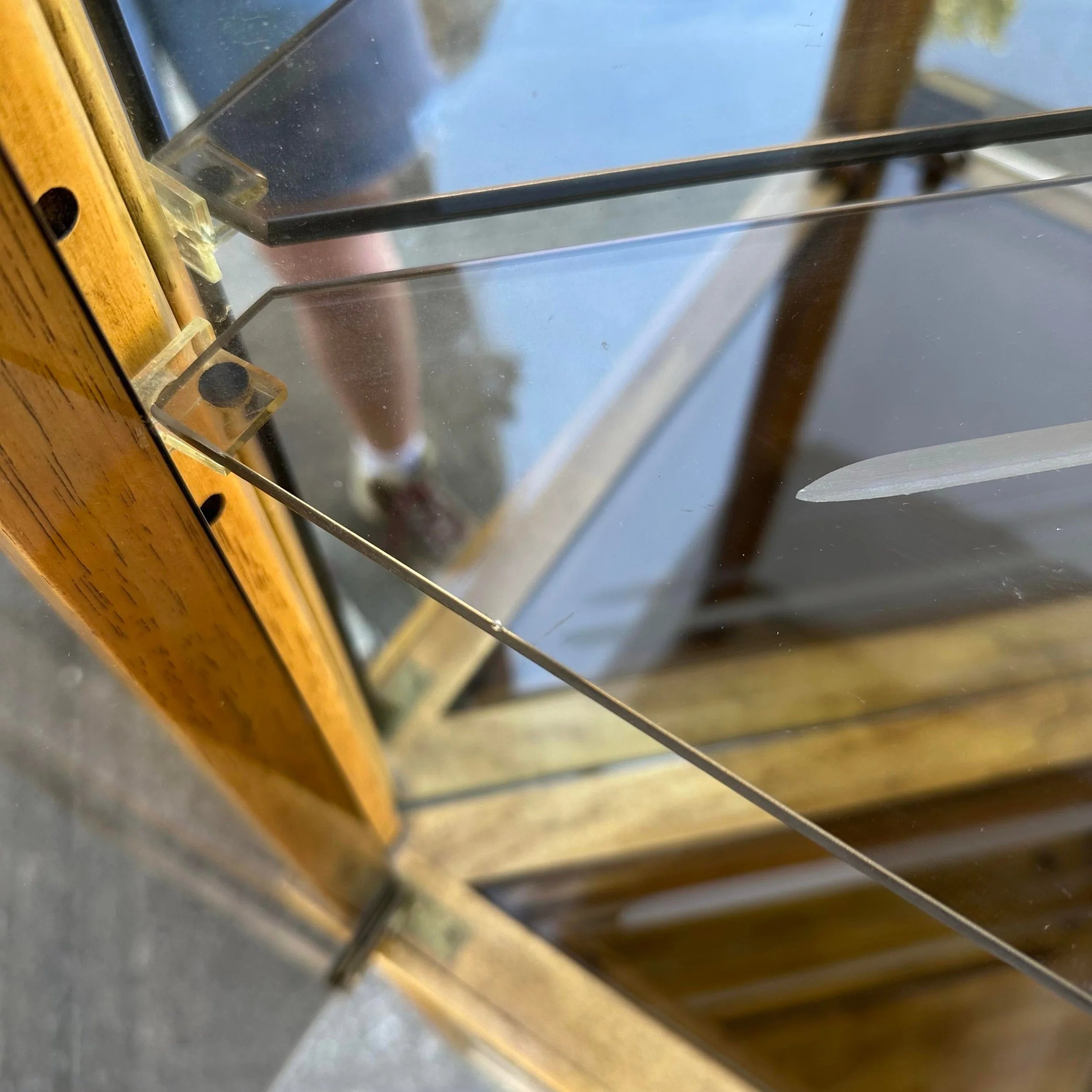 Drexel Preface Glass Mirror Display Cabinet
