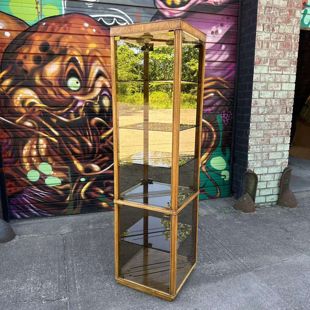 Drexel Preface Glass Mirror Display Cabinet