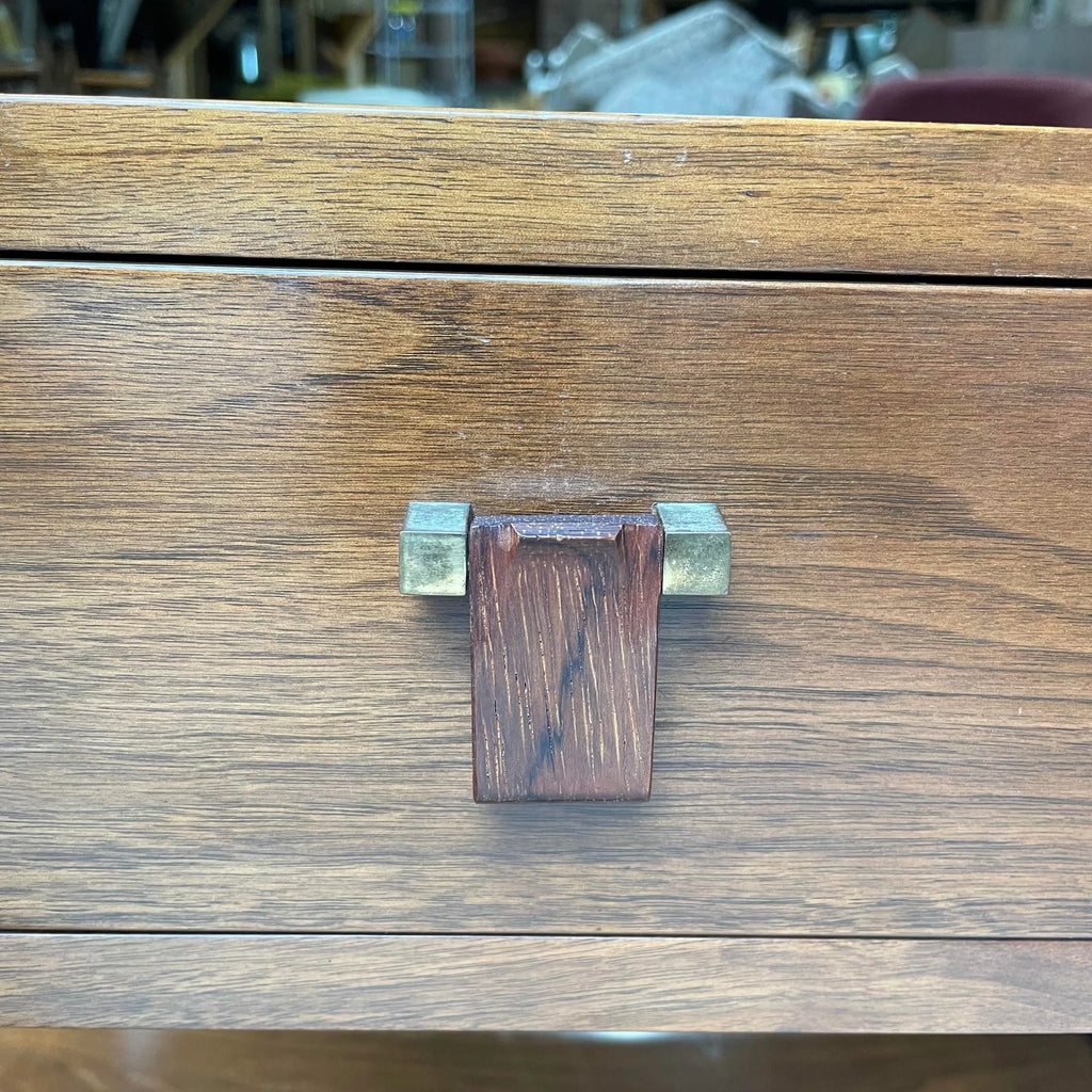 Dunbar End Table on Casters Side Table Rosewood Pull