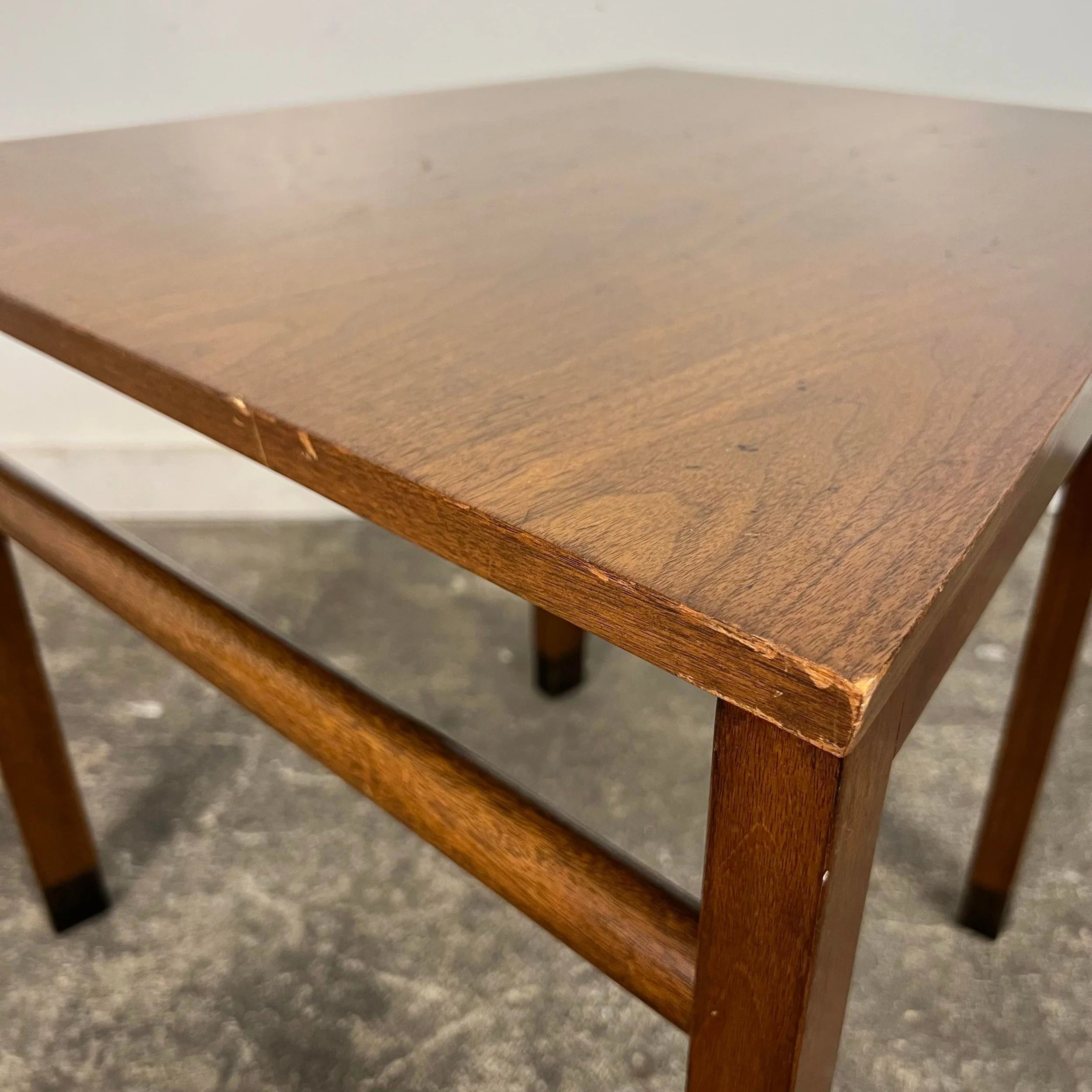 Dunbar Side Table Leather Wrapped Feet