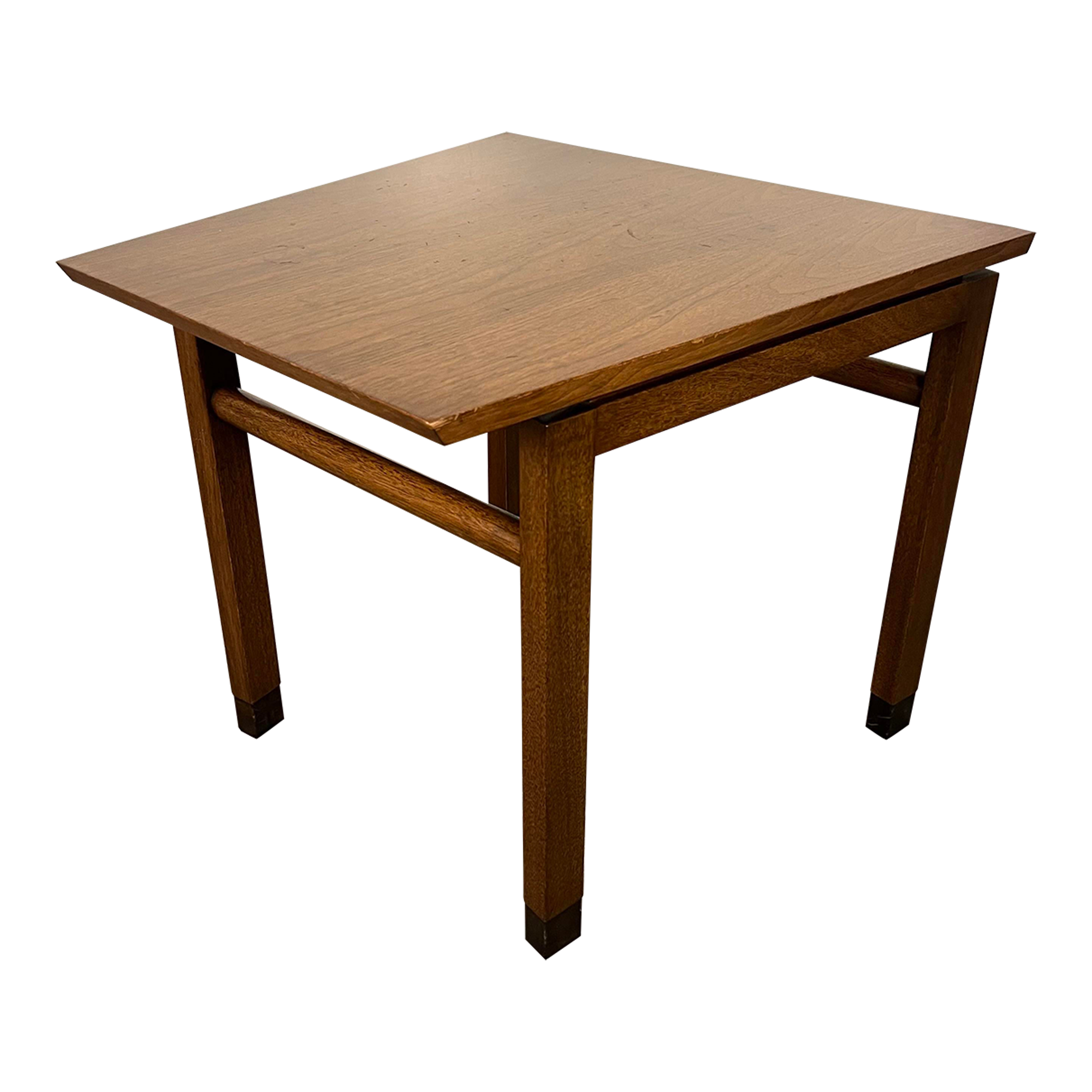 Dunbar Side Table Leather Wrapped Feet