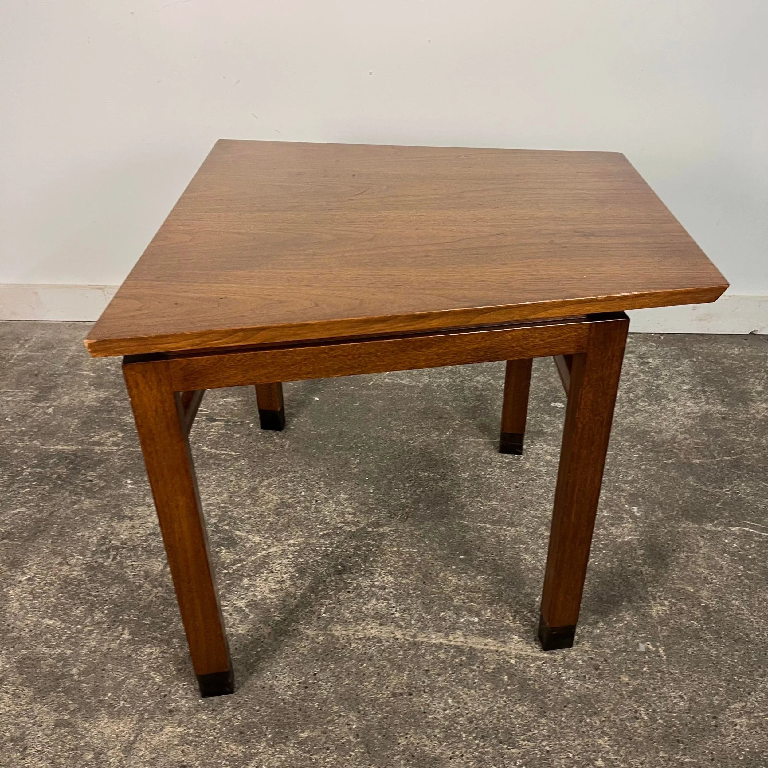 Dunbar Side Table Leather Wrapped Feet