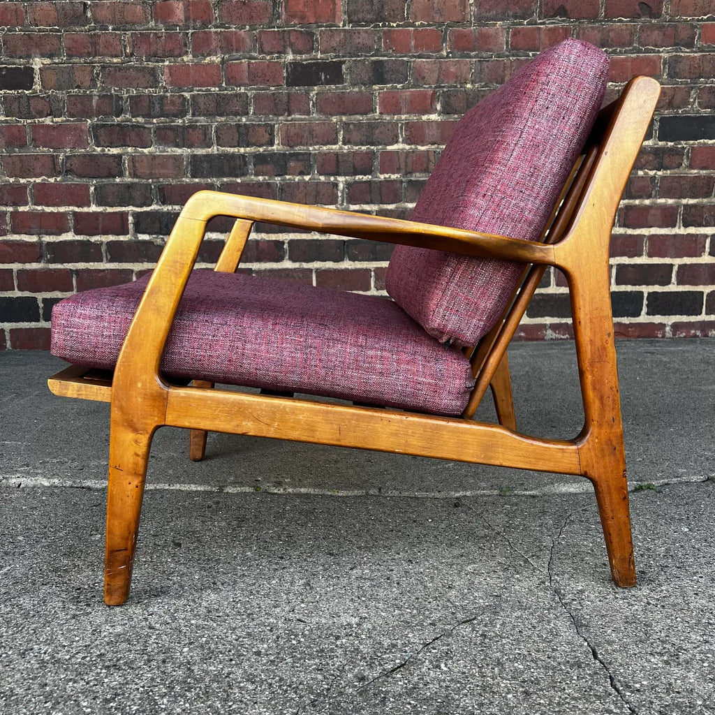 Dux Lounge Chair With New Foam and Fabric Straps (Pink Blend)
