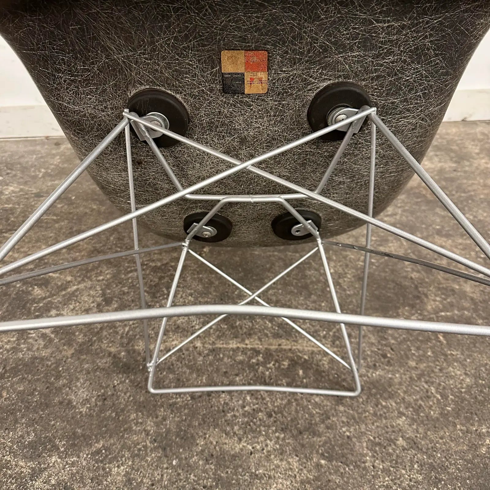 Eames for Herman Miller Fiberglass Lar Lounge Chair With Cat’s Cradle Base