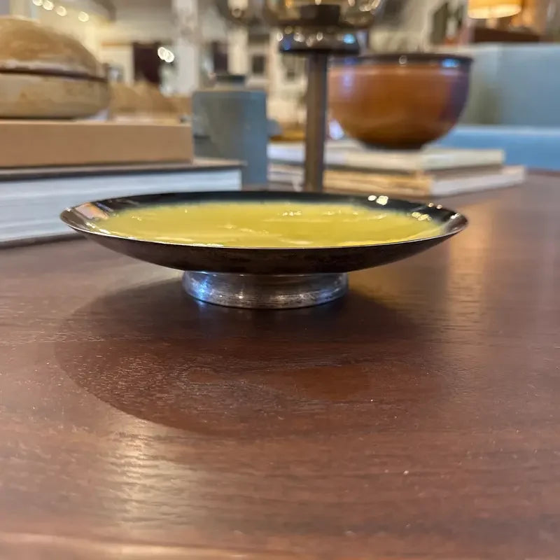 Earl Pardon for Towle Modernist Enameled Sterling Silver Low Bowl