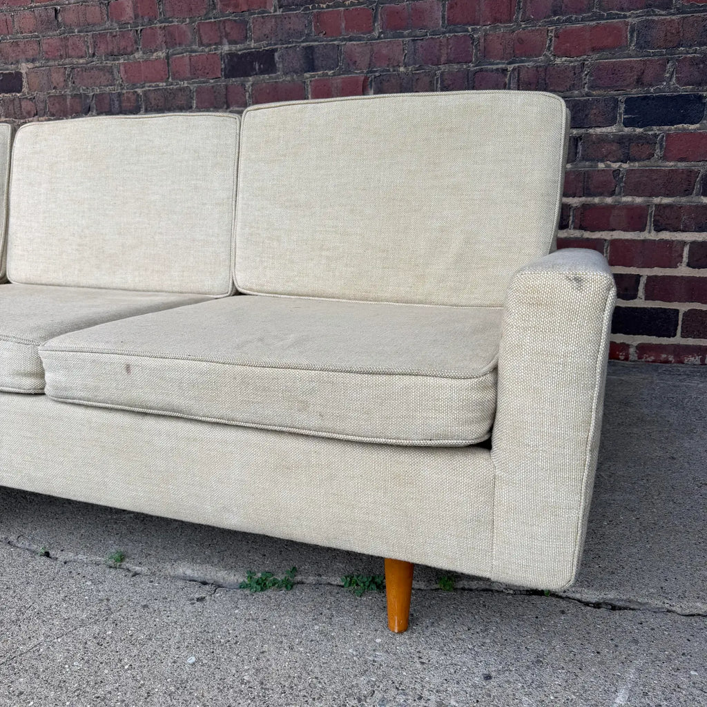 Early Florence Knoll Beige Sofa