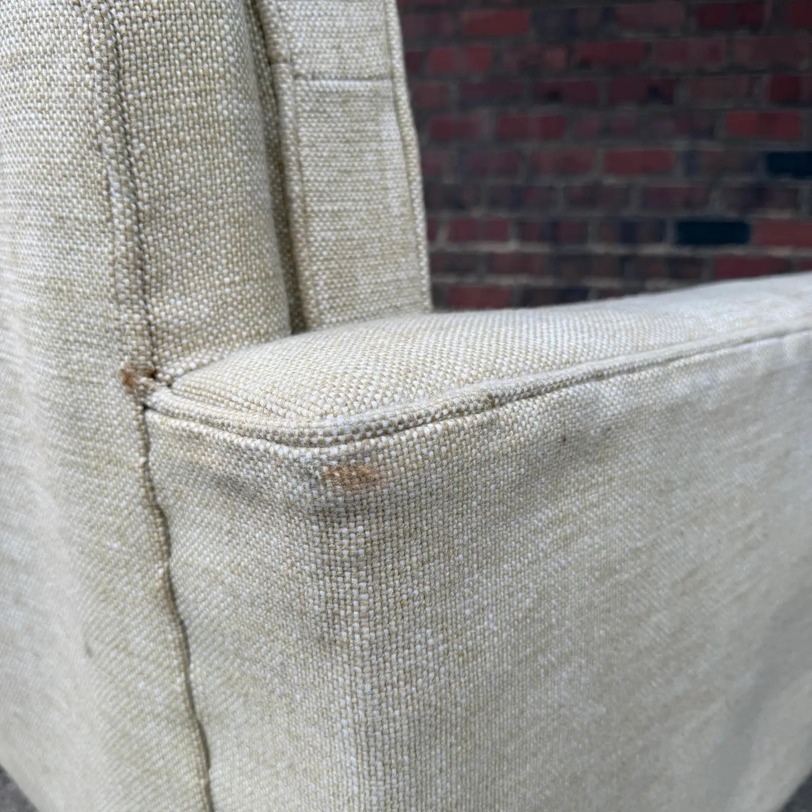Early Florence Knoll Beige Sofa