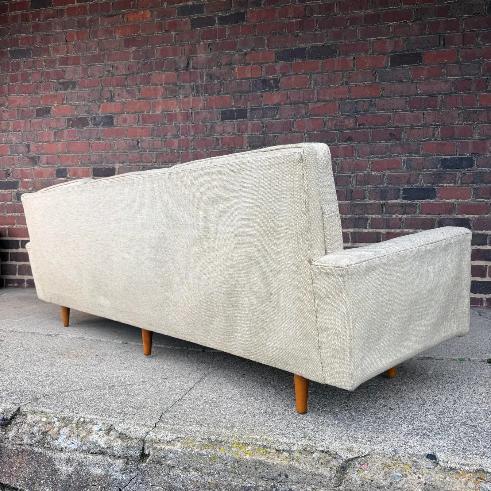 Early Florence Knoll Beige Sofa