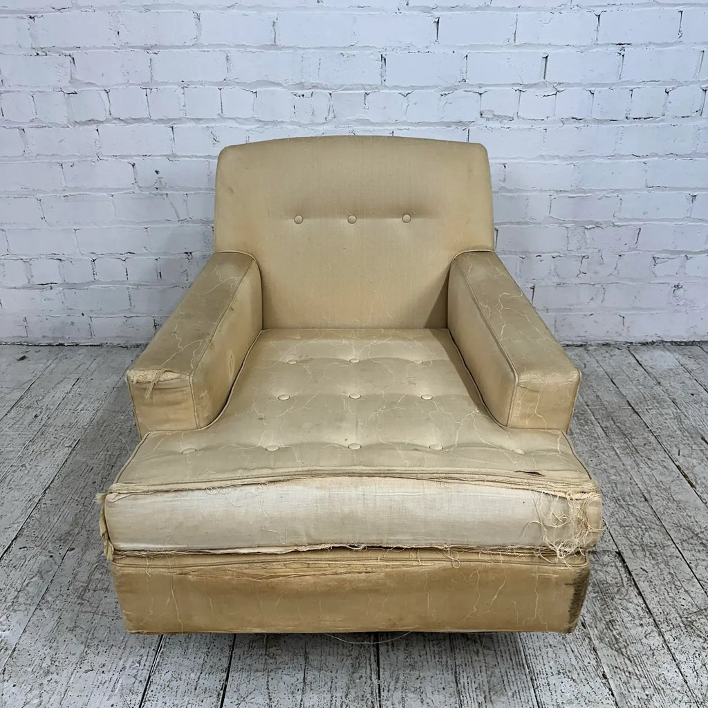 Edward Wormley for Dunbar Brass Leg Lounge Chair