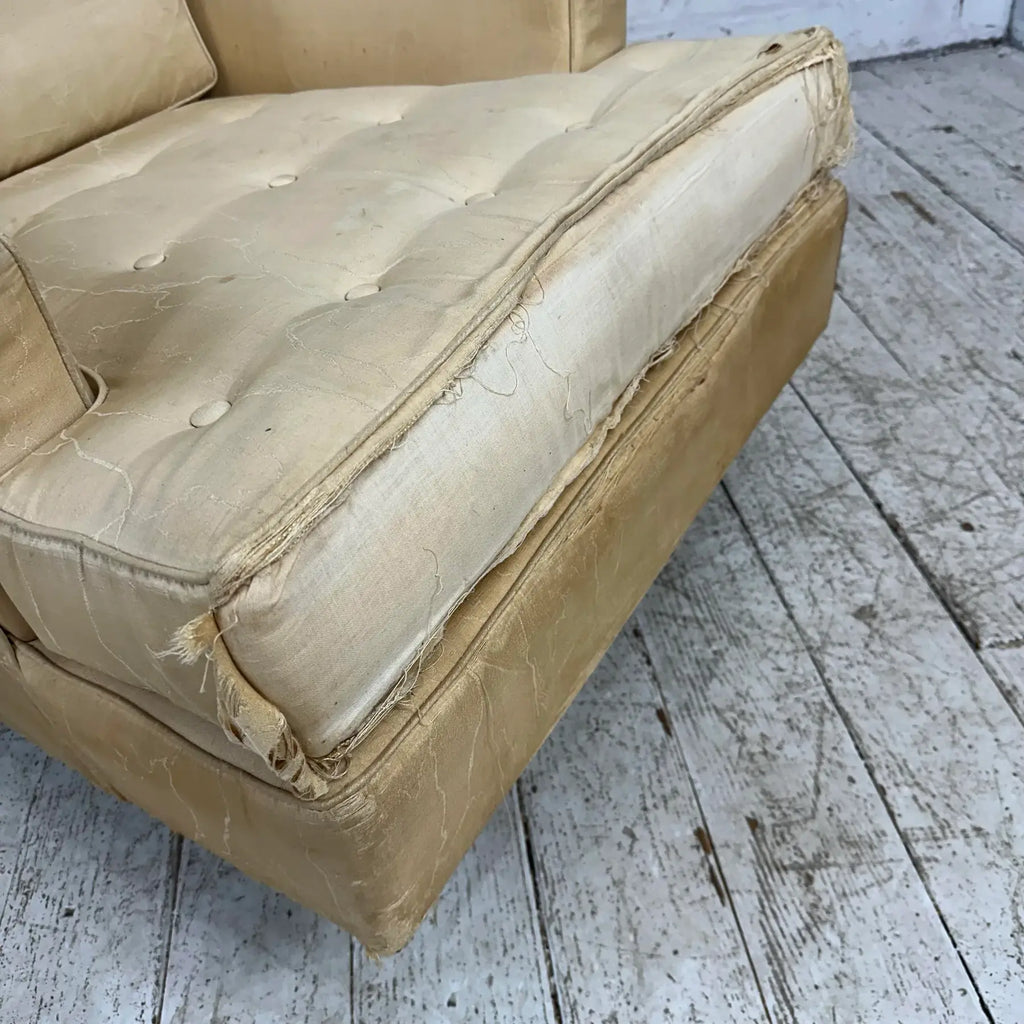 Edward Wormley for Dunbar Brass Leg Lounge Chair