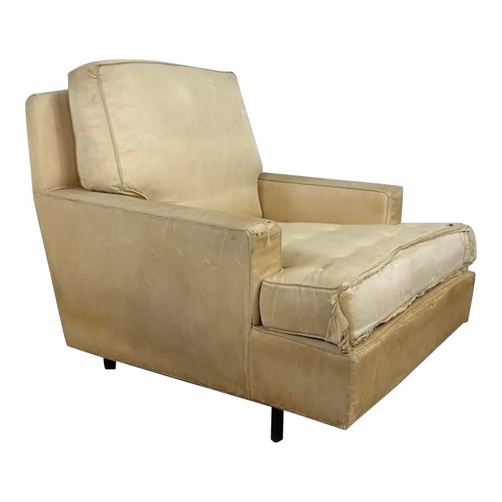 Edward Wormley for Dunbar Brass Leg Lounge Chair